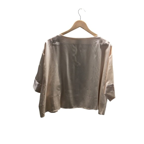 Ettitude Top Women's Size XXL Blush Pink 100% Bamboo Lyocell Short Sleeve - Picture 2 of 6